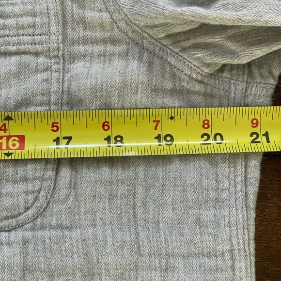 Vineyard Vines Double Cloth Shirt Button Up Gray Long Sleeve Men  Size M Cotton - Picture 9 of 10